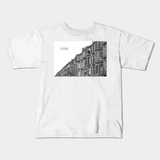 Glasgow Tenement Design Kids T-Shirt